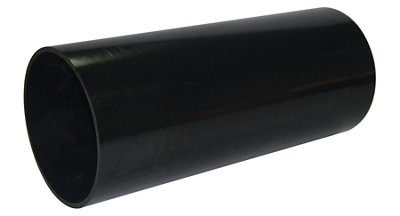 Floplast Black Ring Seal Soil Plain Soil Pipe, (Dia)110Mm (L)3000Mm