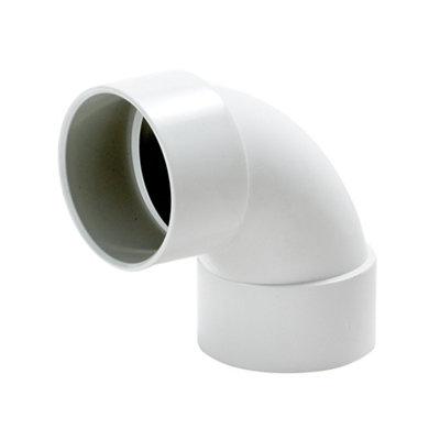 Floplast White Solvent Weld 87.5° Waste Pipe Bend (Dia)40Mm