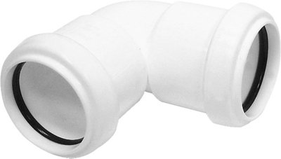 Floplast 245414 White Push-Fit 90° Knuckle Bend (Dia)40Mm
