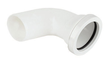 Floplast White Push-Fit 90° Waste Pipe Conversion Bend (Dia)32Mm