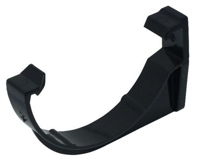 Floplast Black Half Round Fascia Bracket (Dia) 112Mm