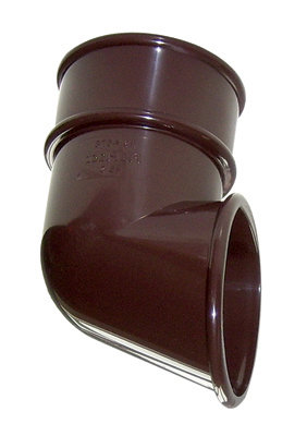 Floplast Brown Round Gutter Shoe (Dia)68Mm
