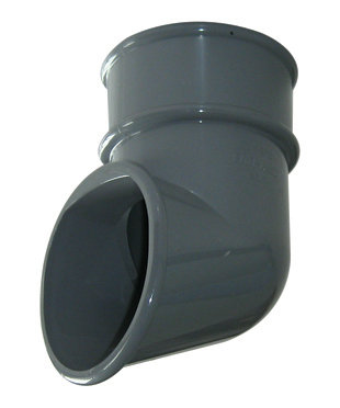 Floplast Grey Round Gutter Shoe (Dia)68Mm