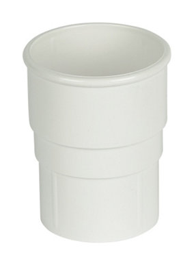 Floplast White Round Gutter Socket (L)78Mm (Dia)68Mm