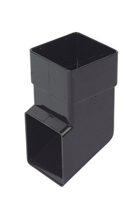 Floplast Black Square Gutter Shoe (L)70Mm (Dia)65Mm