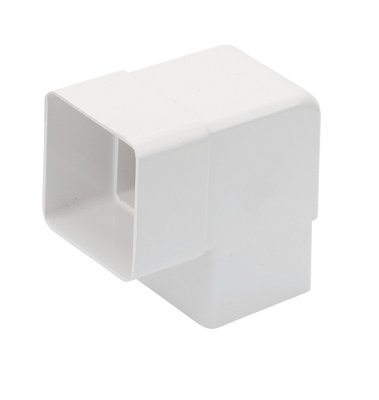 Floplast White Square 92.5° Offset Downpipe Bend