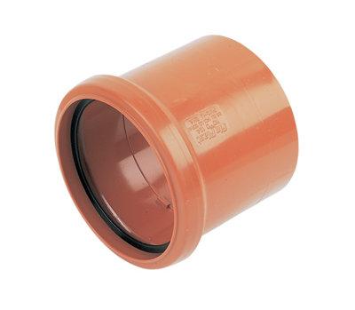 Floplast Terracotta Underground Drainage Waste Pipe Coupler, (Dia)110Mm