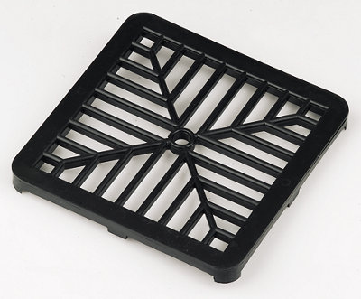Floplast Black Square Gutter Grid (L)150Mm