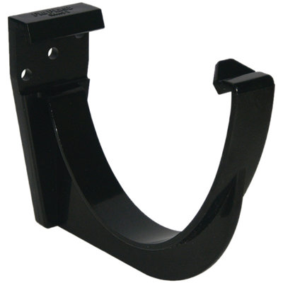 Floplast Hi-Cap Black Half Round Fascia Bracket (Dia) 115Mm