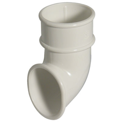 Floplast Miniflo White Round Gutter Shoe (Dia)50Mm