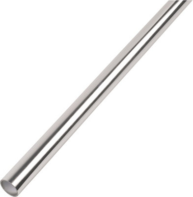 Floplast Chrome Effect Compression Waste Pipe, (L)1.1M (Dia)32Mm