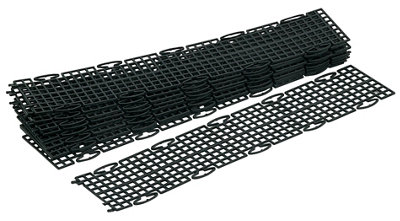 Floplast Black Gutter Guard (L)500Mm, Pack Of 10