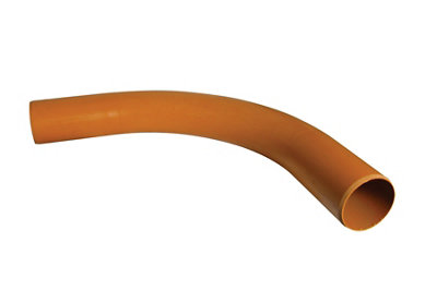 Floplast Underground Drainage Long Radius Bend 288151, (Dia)110Mm (L)110Mm