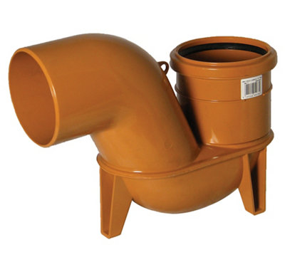 Floplast Underground Drainage Low Back P Trap, (Dia)110Mm