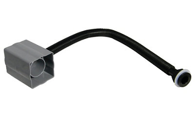 Floplast Grey Round & Square Gutter Diverter