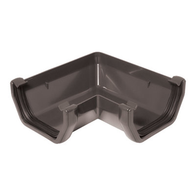 Floplast Anthracite Grey Square 90° Gutter Angle
