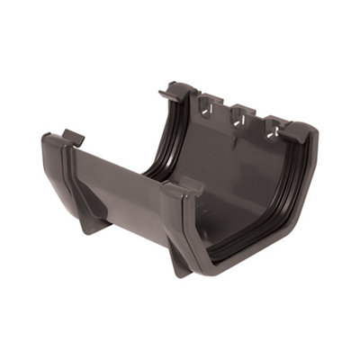 Floplast Anthracite Grey Square Union Bracket (Dia) 114Mm