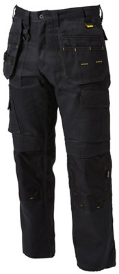 Dewalt Pro Tradesman Black Trousers, W36" L31"