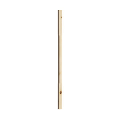 Cheshire Mouldings Stop Chamfer Natural Pine Spindle (H)900Mm (W)32Mm