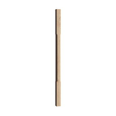 Cheshire Mouldings Stop Chamfer Natural Oak Spindle (H)900Mm (W)41Mm