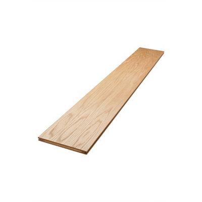 B&Q Stair Klad Oak Veneer Tread, (L)1.3M (W)200Mm (T)13Mm