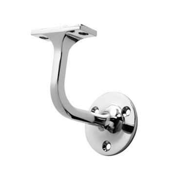 Cheshire Mouldings Polished Silver Metal Screw-In Handrail Bracket (L)78Mm (H)85Mm (W)60Mm