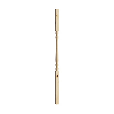 Cheshire Mouldings Colonial Natural Pine Spindle (H)900Mm (W)32Mm