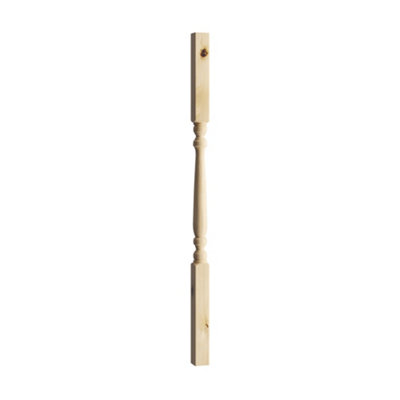 Cheshire Mouldings Colonial Natural Pine Spindle (H)900Mm (W)41Mm