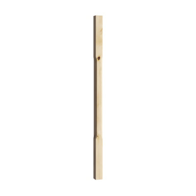 Cheshire Mouldings Stop Chamfer Natural Pine Spindle (H)900Mm (W)41Mm