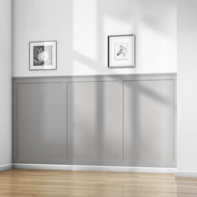 Cheshire Mouldings Mdf Modern Wall Panelling Kit (H)2000mm (W)63mm (T)9mm