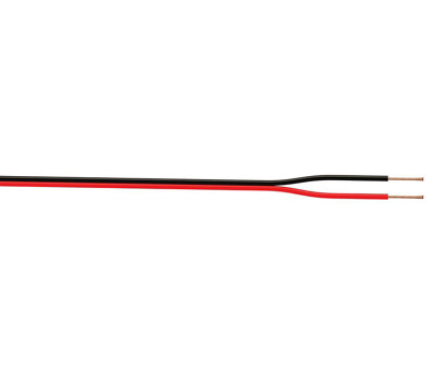 Time Black & Red 2 Core Speaker Cable 0.75Mm² X 25M