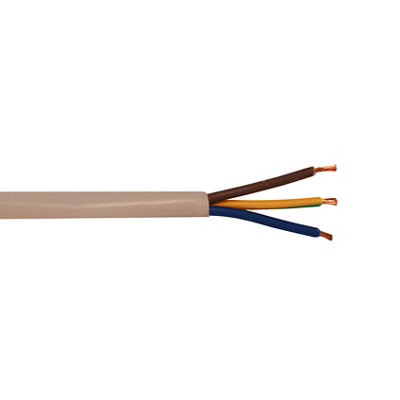Time White 3-Core Flexible Cable 2.5Mm² X 50M
