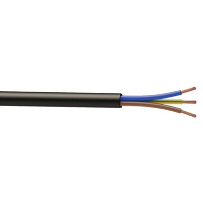 Time Black 3-Core Pond Cable 1.5Mm² X 10M