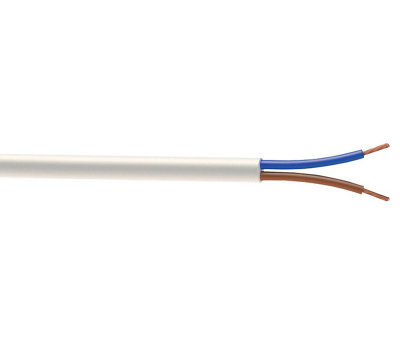 Time White 2-Core Flexible Cable 1.5Mm² X 10M