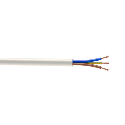 Time White 3-Core Flexible Cable 2.5Mm² X 5M