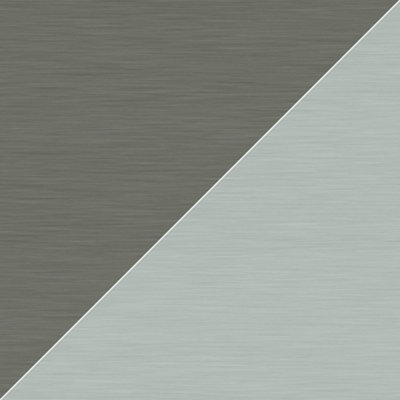 Splashwall Pewter & Silver Metallic Brushed Effect Aluminium Splashback, (H)800Mm (W)600Mm (T)4Mm