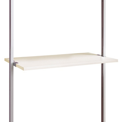 Spacepro Aura White Shelf (L)90Cm X (D)50Cm