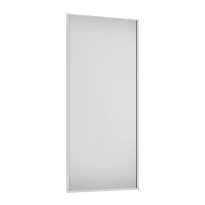 Spacepro Classic 1 Panel Matt White Sliding Wardrobe Door (H)2220Mm (W)914Mm