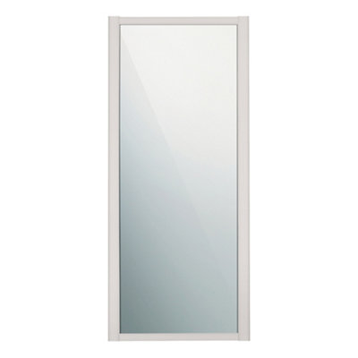 Spacepro Shaker 1 Panel Mirrored Cashmere Framed Sliding Wardrobe Door (H)2220Mm (W)610Mm