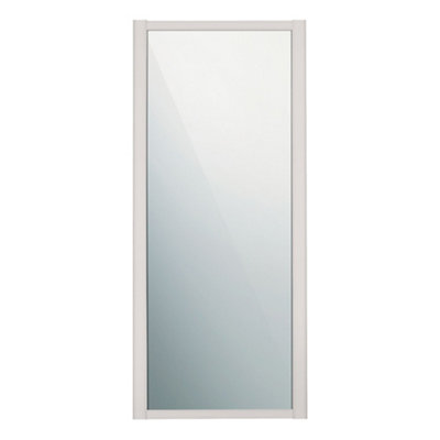 Spacepro Shaker 1 Panel Mirrored Cashmere Framed Sliding Wardrobe Door (H)2220Mm (W)914Mm