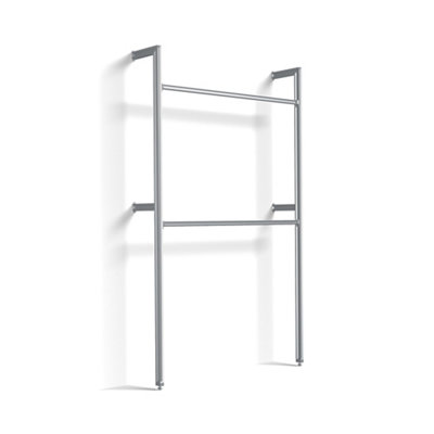 Spacepro Relax Satin Silver Effect Storage Solution (H)2280Mm (L)1220Mm (D)250Mm