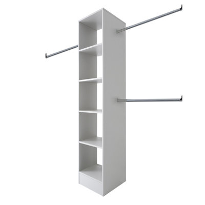 Spacepro Modular White Tower Unit (H)2100Mm (W)450Mm (D)500Mm
