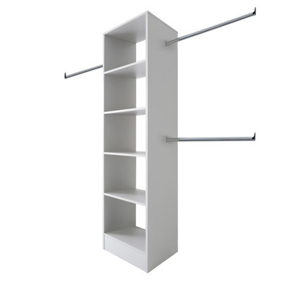 Spacepro Modular White Tower Unit (H)2100Mm (W)600Mm (D)500Mm