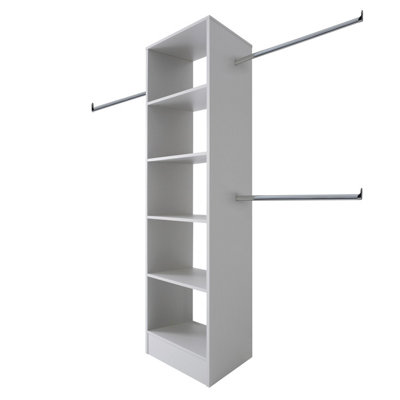Spacepro Modular Dove Grey Tower Unit (H)2100Mm (W)600Mm (D)500Mm