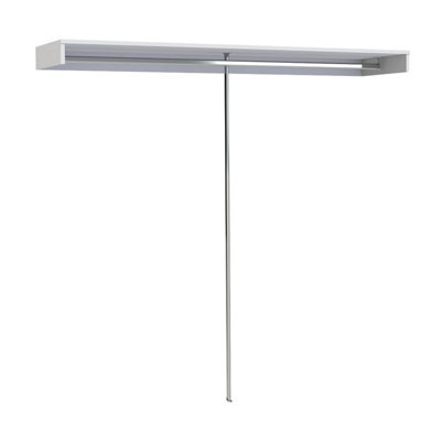 Spacepro Dove Grey Large Wardrobe Bedroom Hanging Shelf & Hanging Rail Storage Kit (H)2800Mm (L)2400Mm (D)500Mm