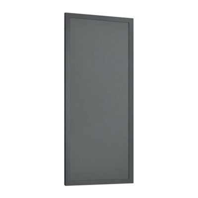 Spacepro Shaker 1 Panel Matt Graphite Sliding Wardrobe Door (H)2220Mm (W)610Mm