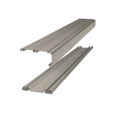 Spacepro Pebble Sliding Wardrobe Door Track Set (L)2692Mm