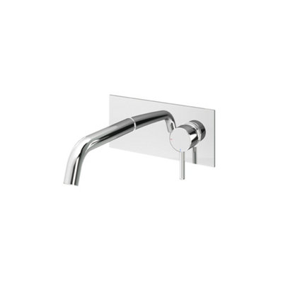 Aquadry Oria Chrome Effect Wall Mono Mixer Tap