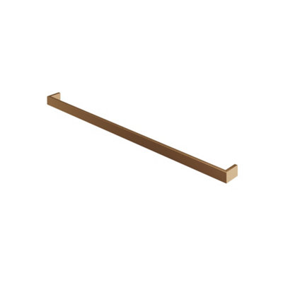 Aquadry Oria Bronze Effect Stainless Steel Wall-Mounted Towel Rail (W)79Cm