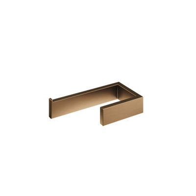 Aquadry Oria Bronze Effect Wall-Mounted Toilet Roll Holder (H)35Mm (W)153Mm